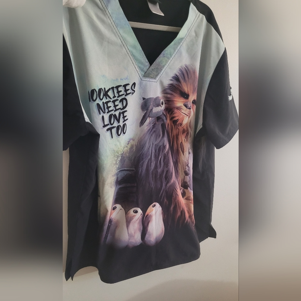 Star Wars "Wookies Need Love too" Scrub Top